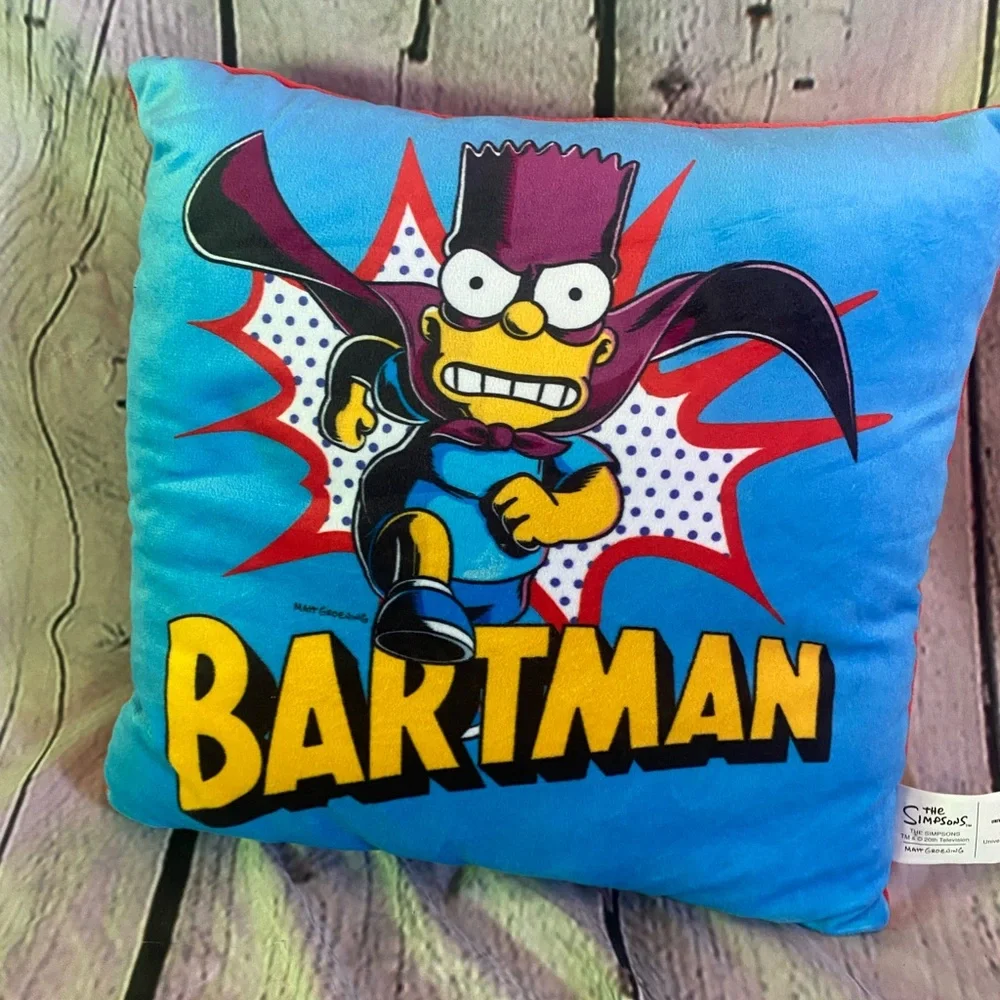 5/$20 The Simpson’s Bartman Bedding Accent Throw Cartoon Pillow 12x11 Millenial‎